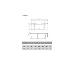 Ванна акриловая Vayer Casoli Ванна акриловая Vayer Casoli